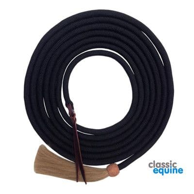 Nylon Braided Mecate Reins - Black or Brown