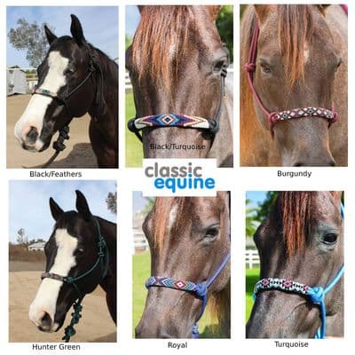 Professional's Choice Beaded Rope Halter.