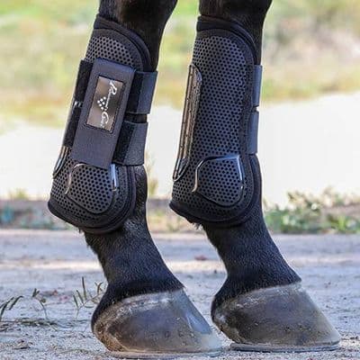 Professional's Choice Pro Mesh TPU FRONT Show Jump Boots - Black