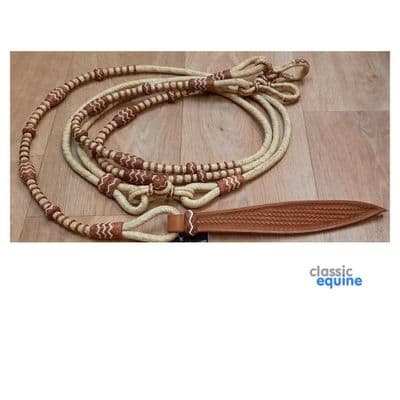 Romal Reins - Chestnut & Rawhide