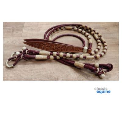 Romal Reins - Latigo  & Natural