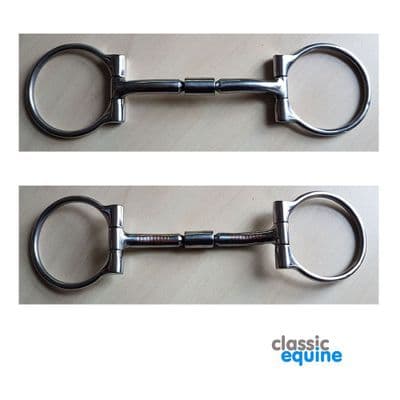 Stainless Steel Offset D-Ring Billy Allen Bit - Thick Mouth Piece