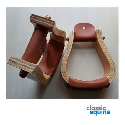 Wooden Stirrups - Natural Colour