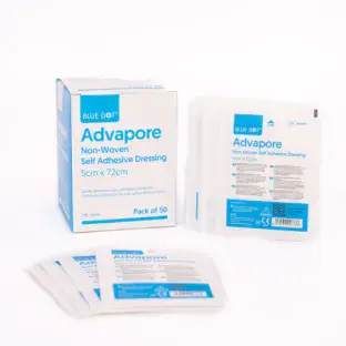 Advapore Self Adherent Dressing 5cm x 7.2cm Pack 50
