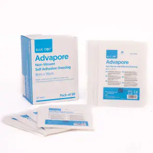 Advapore Self Adherent Dressing 8cm x 10cm Pack 50