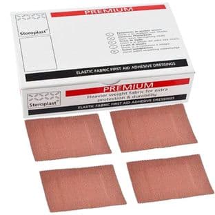 Fabric Plasters Heavyweight 7.5cm x 5cm (Steroplast) Pack 50