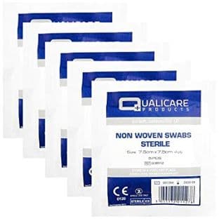 Gauze Swabs 7.5cm x 7.5cm Sterile Pack 5 x 25