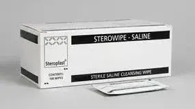 Sterile Saline Moist Wipes (Sterowipe) Pack 100