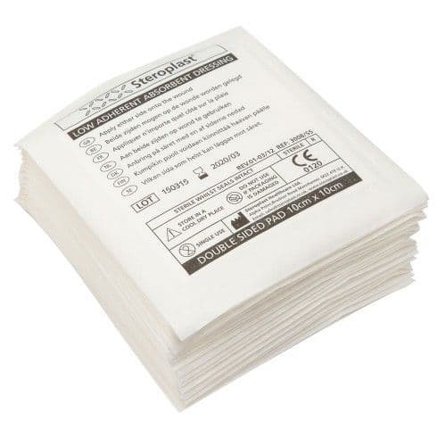 Steroplast Steropad First Aid Dressing – 7.5cm X 7.5cm – Box Of 25 Sterile Pads