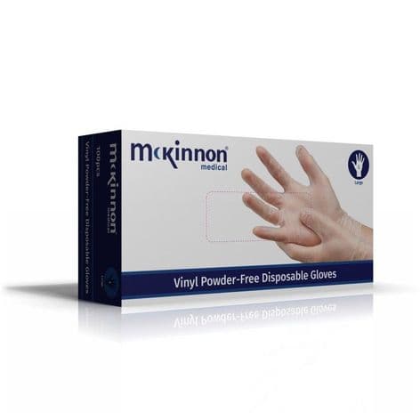 Vinyl Powder Free Gloves Size Medium Box 100