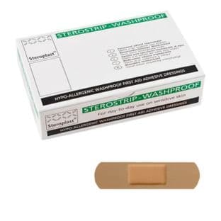 Washproof Plasters 7.5cm x 2.5cm (Steroplast) Pack 100