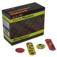 Washproof Plasters Childrens Assorted Box 100