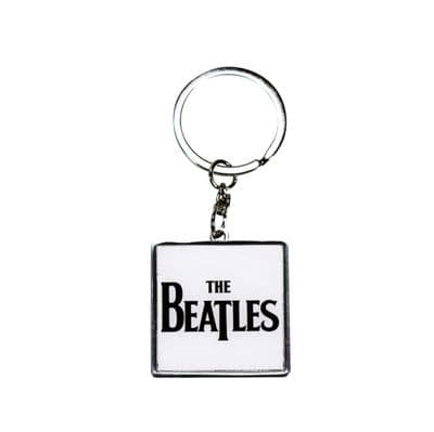 Beatles Keyring - Beatles Logo (White)