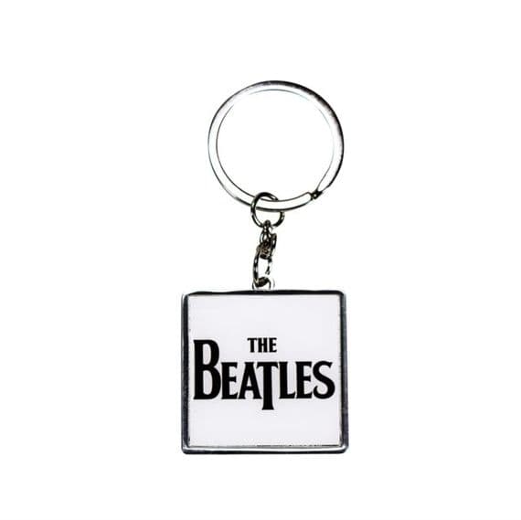 Beatles Keyring - Beatles Logo (White)