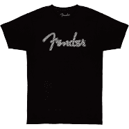 FENDER® SPAGHETTI WAVY CHECKER LOGO T SHIRT LARGE
