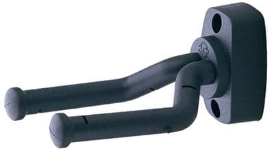 K&M 16280 Guitar Wall Hangar Black