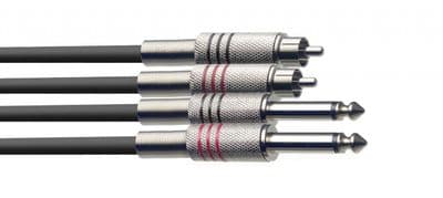 Stagg STC3PCM Cable Twin Jack - Twin RCA