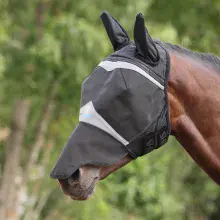 Shires Pro Fine Mesh Fly Mask with ears and nose