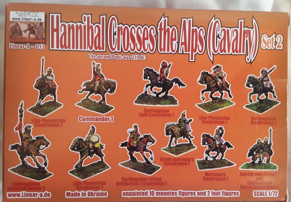 Linear-A 1/72 LIN013 Hannibal Crosses the Alps Cavalry Set 2 Ancients