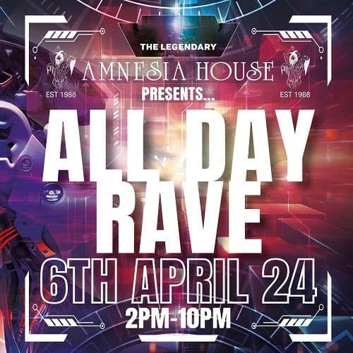 Amnesia House - All Day Rave - April 2024- All Rooms - USB