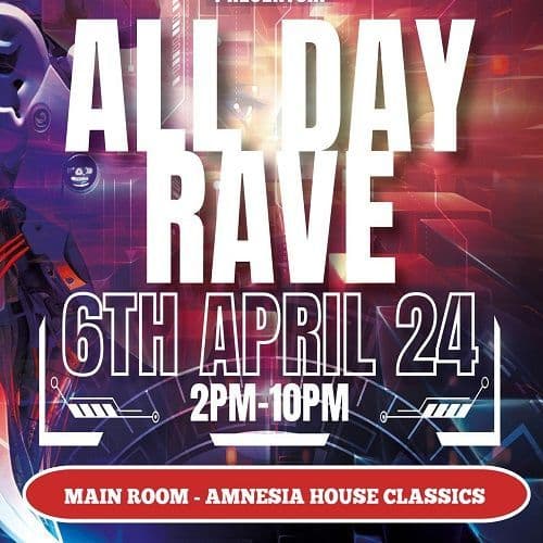 Amnesia House - All Day Rave - April 2024 - Main Room - USB