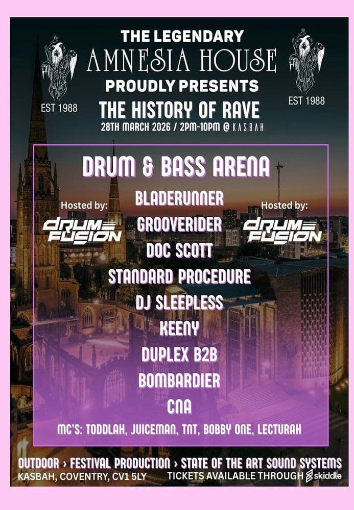 Amnesia House – The History Of Rave – 2026 – Jungle / DNB – CD Pack