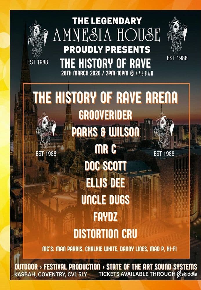 Amnesia House – The History Of Rave – 2026 – Main Arena – CD Pack
