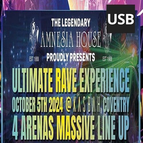 Amnesia House - Ultimate Rave Experience - BUNDLE - USB
