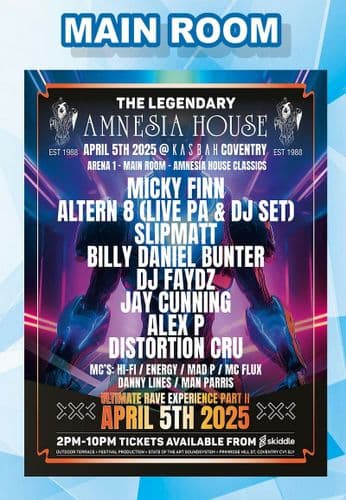 Amnesia House - Ultimate Rave Experience Part 2 - 2025 - Main Arena - CD Pack