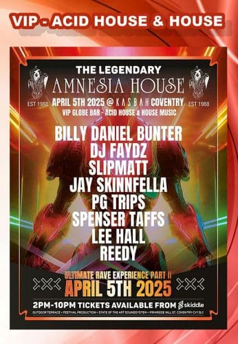 Amnesia House - Ultimate Rave Experience Part 2 - 2025 - VIP Acid House & House - CD Pack