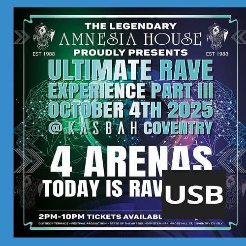 Amnesia House - Ultimate Rave Experience Part  3- 2025 - USB