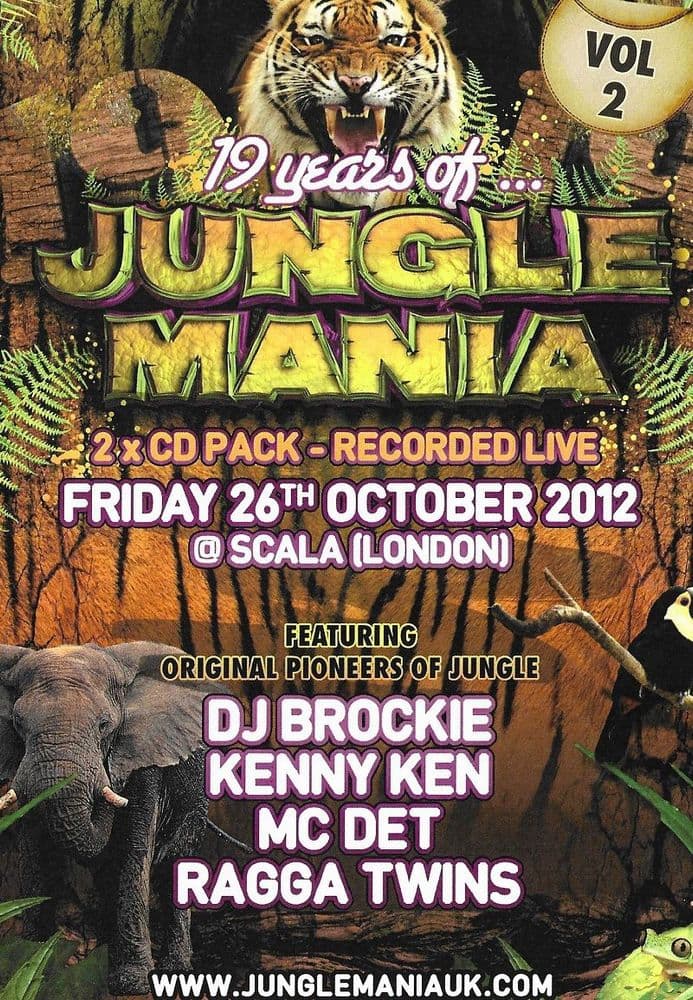 JUNGLEMANIA PRESENTS - JUNGLEMANIA 19 - 2 X CD PACK