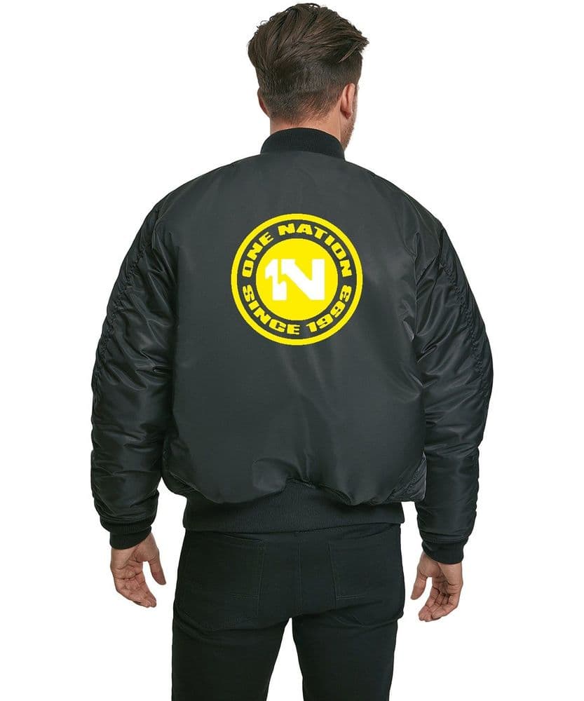 One Nation Raves One Nation - Since 1993 Logo - MA 1 Jacket Embroidered