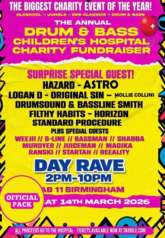 Raveology - DnB  - Childrens Hospital Charity Fundraiser - CD Pack or USB