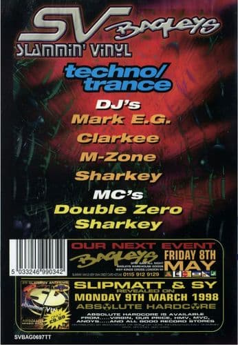 Slammin Vinyl - Bagleys - February 1997 - Trance & Techno