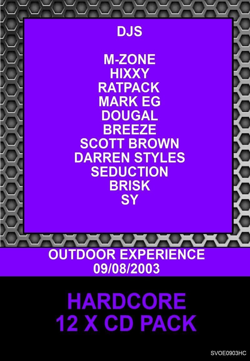 Slammin Vinyl Outdoor Experience August 2003 Hardcore Cd Pack