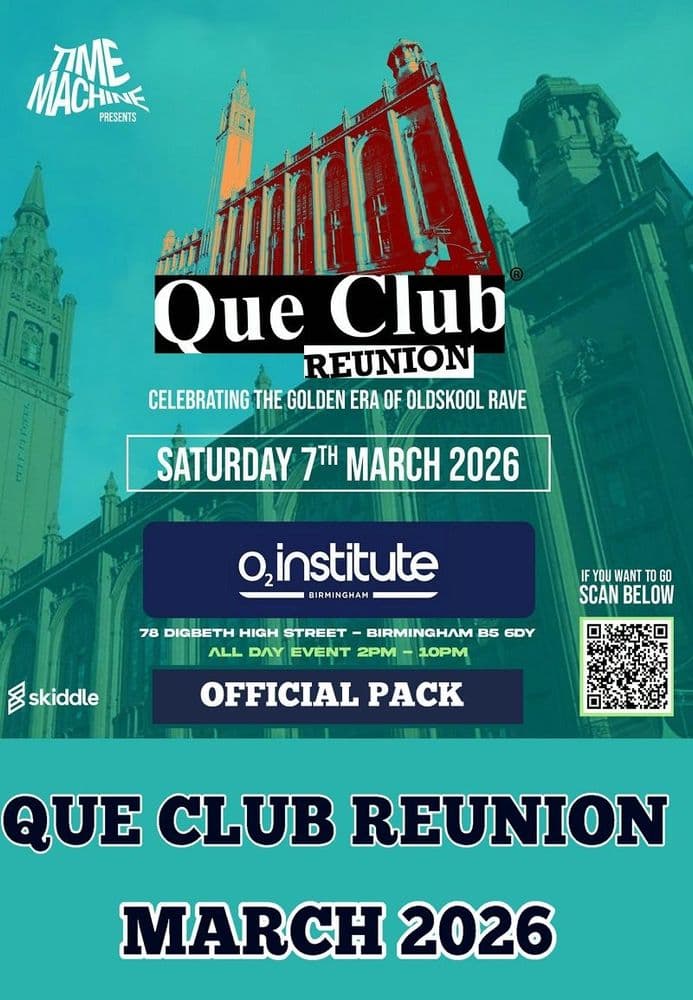 Time Machine - Que Club Reunion  - March -2026 - CD Pack or USB