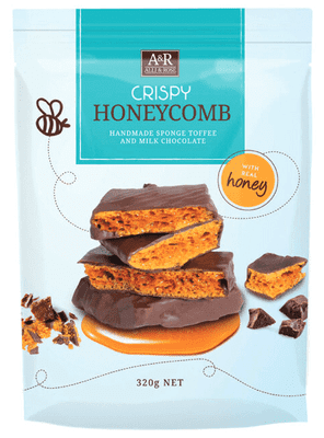 Alli & Rose Crispy Honeycomb Sponge Toffee Milk Chocolate Honey - 320g