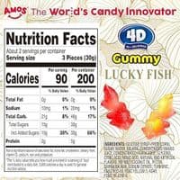Amos 4D Gummies Fancy Fish Fruity Candy 825g Bag