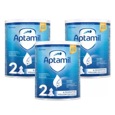 Aptamil Stage 2 Follow On Milk Powder, 3 x 700g Tubs