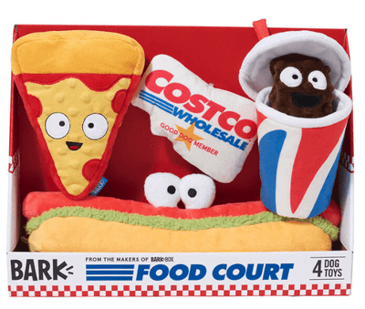 Bark Costco Food Court Dog Toy, 4 Pack