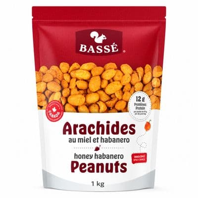 Basse Honey Habanero Roasted Peanuts, 1kg Bag