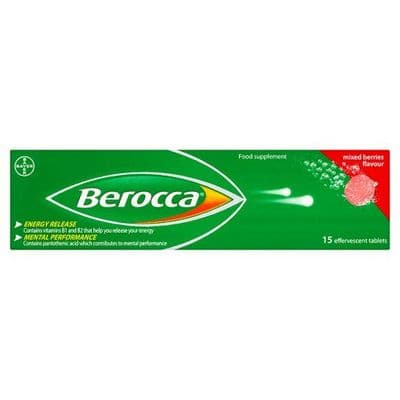 Berocca Mixed Berries Effervescent Tablets 15 Pack