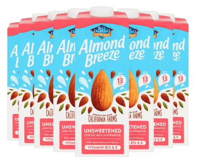 Blue Diamond Almond Breeze Unsweetened (8 x 1L)