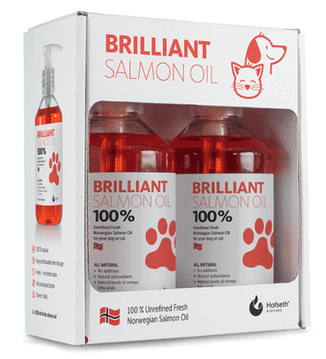 Brilliant 100% Salmon Oil for Dogs and Cats 2 x 300ml