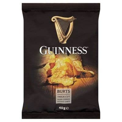 Burts Guinness Thick Cut Hand Cooked Potato Chips 40g x 20 Box