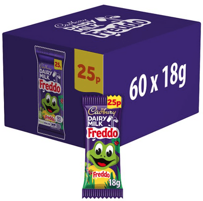 Cadbury Dairy Milk Freddo Chocolate Bars, Box of 60