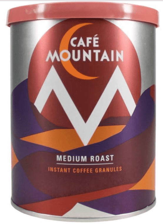 CAFÉ MOUNTAIN Instant Coffee Granules 200g - Medium Roast, Smooth & Rich Flavour