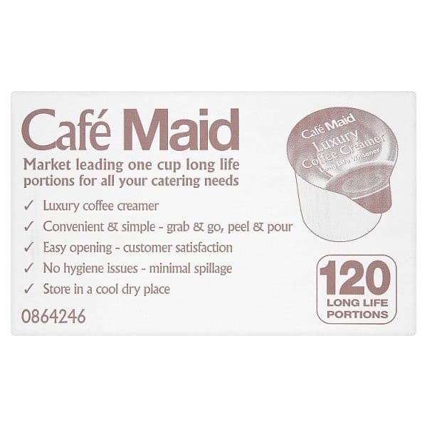 Cafe Maid Luxury Coffee Creamer Pots 12ml Individual Portions Box of 120