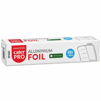 CaterPro Essentials Aluminium Foil, 300mm x 60m Roll